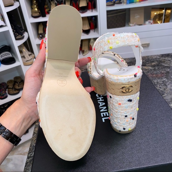 NWT CHANEL wedges, 41 - Picture 11 of 11